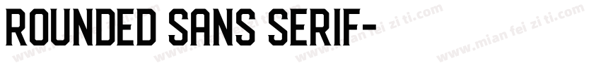 rounded sans serif字体转换